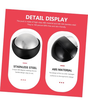Partykindom 3-Piece Hand & Face Massage Ball Set - Hot & Cold Therapy Scooter for Plantar Fasciitis - Manual Self-Massage Tools & Stainless Steel Ice Pucks - Buy Online on GoSupps.com