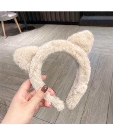 TQUXNGA Cat Ear Hair Hoop Woman Casual Skincare Makeup Headband for Home Travel s Cosplay Hair Accessories Black - Buy Online on GoSupps.com