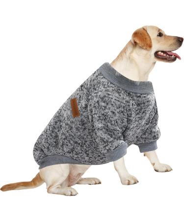 Buy Huisalisiji 5XL Dog Sweater - Warm & Light Hoodie for Large Dogs | Soft & Elastic Gray Sweatshirt - Buy Online on GoSupps.com