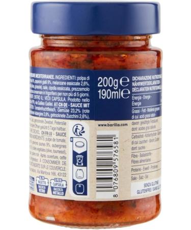  Italian Gourmet E.R. Barilla Pesto Rustico Mediterraneo 12-pack of gluten-free Italian pasta sauces with zucchini peppers and tomatoes vegan/vegetarian pesto for bread and bruschetta 200g + gourmet Italian polpa - Buy Online on GoSupps.com