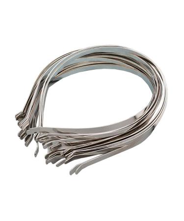 ccHuDE 15 Pcs 5mm Smooth Metal Headbands Frames Blank Tiara Base Hairband Head Bands for DIY Crafts