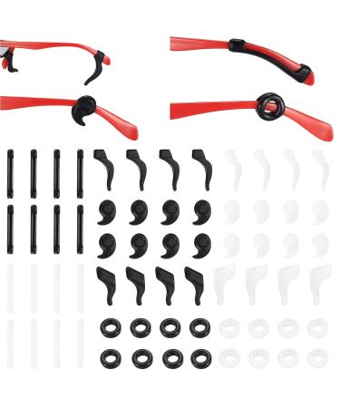 32 pair/64 pcs anti -slip glasses ears glasses anti -slip soft silicone glasses ear hooks glasses ear pads glasses for glasses sports glasses sports glasses sunglasses