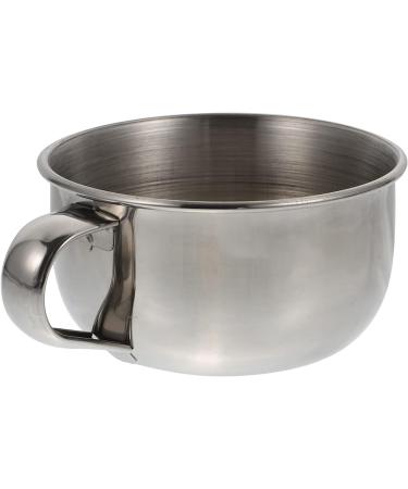 Lurrose Men's Stainless Steel Shaving Bowl Set - Shaving Mug Container for Cream, Scuttle Mug for Foam Shaving - Perfect Tools for Men's Grooming - Buy Online on GoSupps.com