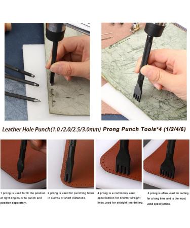 Leather Working Tools Kit | BUTUZE Leather Craft Set for Beginners | Includes Thread, Awl, Punch Hole, Groover | Perfect Gift for Adults - Buy Online on GoSupps.com