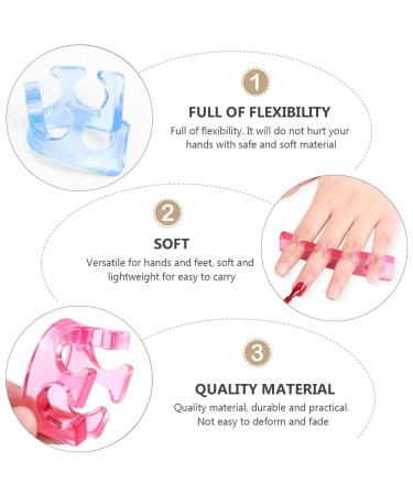 Lurrose 3Pcs Manicure Finger Divider Nail Separator - Nail Art Tools in Random Colors | International Shipping Available - Buy Online on GoSupps.com
