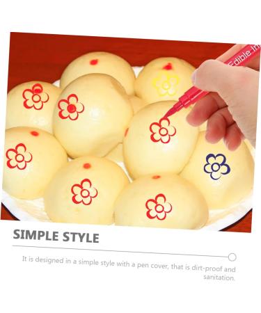 LIFKOME 6pcs Cake Boxes Biscuits Fudge Fondant Biscuit Decorating Pens Food Markers Marker Pen Edible - Buy Online on GoSupps.com