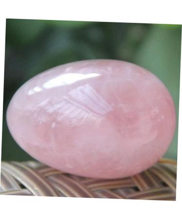 FRCOLOR Rose Crystal Egg - Healing & Chakra Balancing Stone | Polished Pink Egg Decor for Meditation & Gemstone Adornment - Buy Online on GoSupps.com