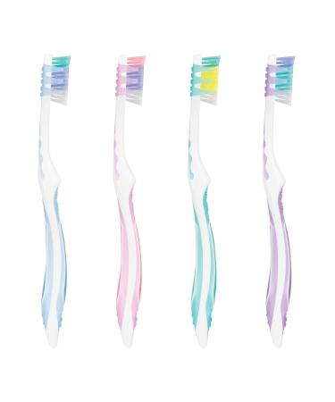 SmileGoods A362 Toothbrush 36 Tuft Soft Bristle with Gum & Tongue Cleaner - 72 Individually Packaged Assorted Colors - Buy Online on GoSupps.com