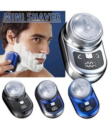 Portable Electric Shaver for Men | Mini Beard Shaver with LCD Display | Rechargeable Travel and Home Use - Buy Online on GoSupps.com