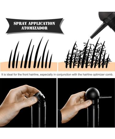 DAUERHAFT Professional Hair Fibers Pump Applicator - Spray Atomizer for Hair Thickening - 2.165 Inch Nozzle - Black - Buy Online on GoSupps.com