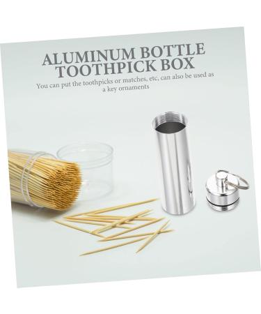 Hemoton 15-Piece Toothpick Holder & Keychain - Lockable Aluminum Storage for Dental Gear & Camping Accessories - Buy Online on GoSupps.com
