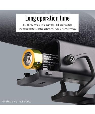 SGC-600 On-Camera Condenser Interview Microphone with Windscreen & Cold Shoe Mount - Compatible with Canon, Nikon, Sony DSLR Cameras - Buy Online on GoSupps.com