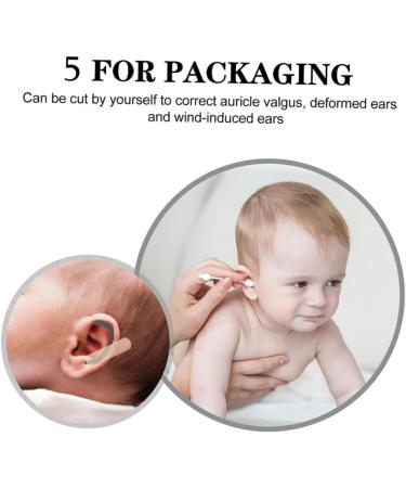 ULTECHNOVO 20 Pairs Newborn Ear Protectors - Silicone Ear Corrector Sticker Holders for Masks - Ear Savers for Protruding Ears - Black (4.4x3.6x0.4cm) - Buy Online on GoSupps.com