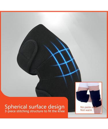 Haozzaw Self Heating Knee Pad 2 Pcs - Magnetic Heat Knee Brace for Pain Relief | Arthritis Meniscus Support for Joint Pain - Black - Buy Online on GoSupps.com