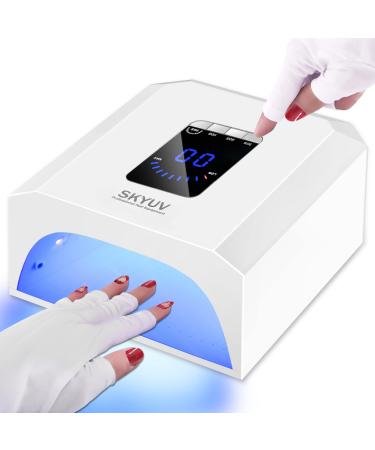 60W Rechargeable UV Light for Nails  Professional uv led Nail lamp Cordless Curing Gel Fast Nail Dryer Lamp with 33 UV/LED Beads  Automatic Sensor Portable Gel Nail Lights Nail Art Manicure Tools
