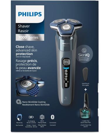 Philips Electric Shaver Series 7000 Wet & Dry with SkinIQ technology & Cable-free Quick Clean Pod S7882/50 - Buy Online on GoSupps.com