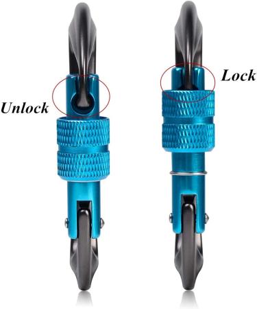 Heavy-Duty Karabiner Hook (12 kN) with Key Rings - Secure Your Pets Gear & More for Camping Hiking & Outdoor Adventures - Buy Online on GoSupps.com