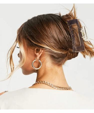 LenYiNee Large Hair Claw Clips for Thick Hair - 6 Pack of 4.33 Inch Matte Jaw Clips for Women - Strong Hold for Thick and Thin Hair - Nonslip Square Jumbo Claws Clips - C Sets - Buy Online on GoSupps.com