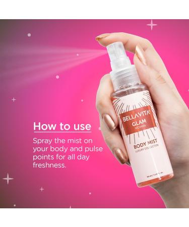 Bloom Beauty Bella Vita Luxury Body Mist Travel Size Gift Set for Woman with Date Senorita Glam & Hot Mess Refreshing Floral Fruity|Long Lasting Fragrance 50ml Each - Buy Online on GoSupps.com