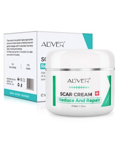 Scar Removal Cream for New Scars Scar Treatment for Stretch Mark Skin Repair Cream for Face Body Scar Acne Spots C-Sections Burn Acne Stretch Marks