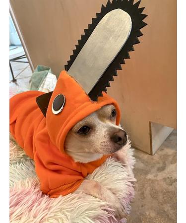 Dog Hoodie Pochita Shape Sweater for Small Medium Dogs - Cozy Pet Sweatshirt - Buy Online on GoSupps.com