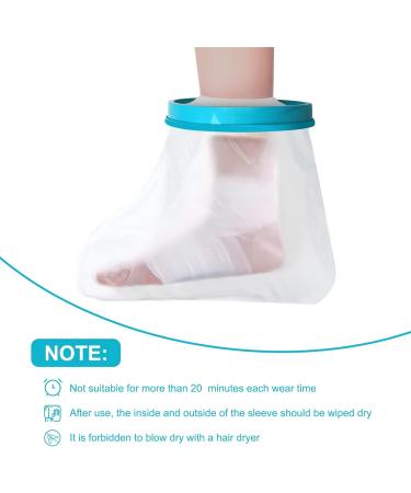 Waterproof Fasola Cast Cover Foot for Shower - Reusable Protector for Toe, Ankle Wound, Burns - Keep Wounds and Bandage Dry - Leg Cast Bag for Plaster Foot Dressing - S Waterproof - Buy Online on GoSupps.com