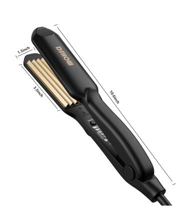 Buy Dshow Ceramic Crepe Iron - Quick Heating Hair Straightener & Crimper (Black) | International Shipping Available - Buy Online on GoSupps.com