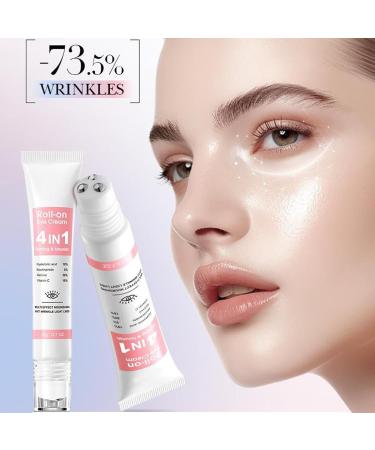 Eye cream 4in1 eye roller eye serum against dark circles and bags under the eyes firming and moisturizing eye care - Buy Online on GoSupps.com