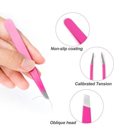 Sularpek Stainless Steel Slant Tweezer - Precision Eyebrow & Facial Hair Remover Set for Women and Men - Buy Online on GoSupps.com