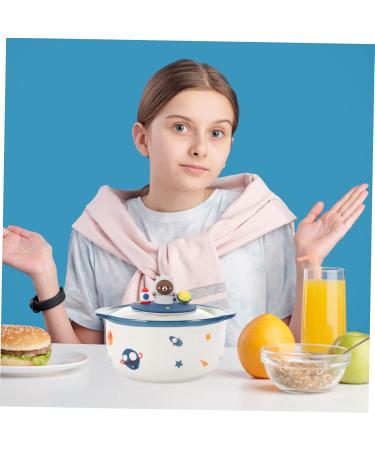 Zerodeko 1pc Instant Noodle Soup Bowl Ramen Bowls Ceramic Cereal Bowl Rice Container Cartoon Student Oven - Buy Online on GoSupps.com