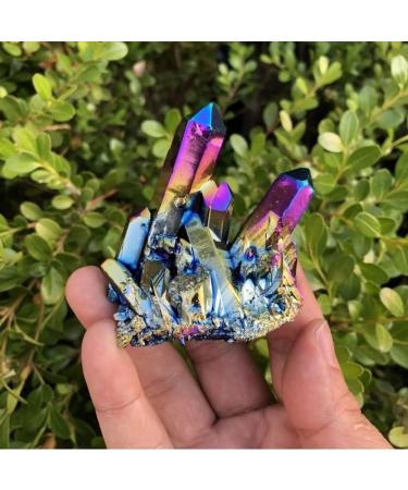 Choice of Gifts 50g/80/120g Natural Quartz Crystal Titanium Cluster Specimen Stone Vibration Stone HOMEZHOU (Size : 80g) - Buy Online on GoSupps.com