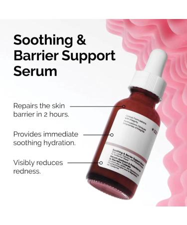 Face Moisturiser - Soothing & Barrier Support Serum 1 oz / 30 ml - Relieves Dry/Tight/Reddened Skin - Buy Online on GoSupps.com