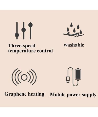 Wireless Heating Pillow Scarf for Women - Portable Cordless Neck Warmer in Blue - Buy Online on GoSupps.com