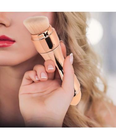 ZJchao Mini Face Makeup Brush 4 in 1 Makeup Brushes Tools Face Makeup Brush Soft Hair Portable Elastic Sponge Head Eyeshadow Lip Powder Travel Buffing Stippling Makeup Tools for Home Use - Buy Online on GoSupps.com