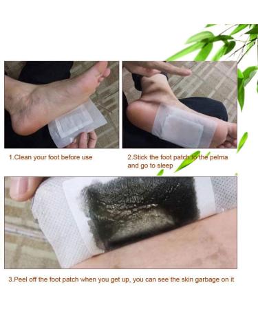 10pcs Detox Foot Pads - Bamboo Vinegar & Ginger Foot Patches for Detoxification Improved Sleep & Toxin Removal | Foot Care Pads - Buy Online on GoSupps.com