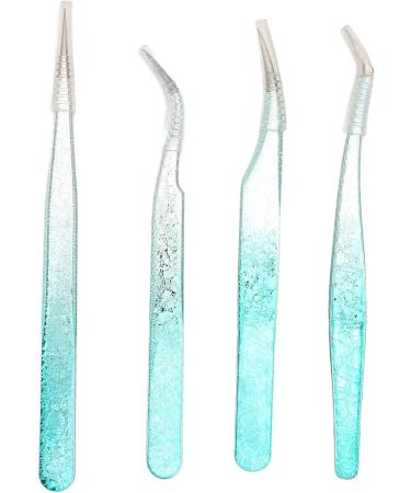 Fine Point Stainless Steel Tweezers for Nail Art Rhinestones Lightweight Design with Comfortable Grip Versatile Tool Silicone Pressing Head for Easy Sticker Application - Buy Online on GoSupps.com