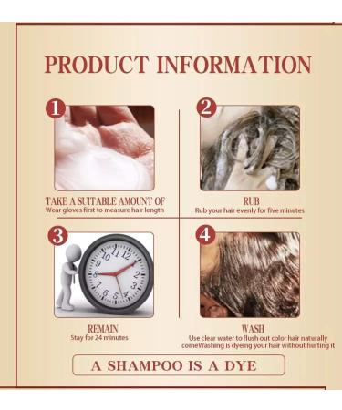 Mokeru Professional Argan Oil Color Shampoo Dark Brown 500ml - Long-lasting Hair Color - 16.91 Fl Oz - Pack of 1 - Buy Online on GoSupps.com