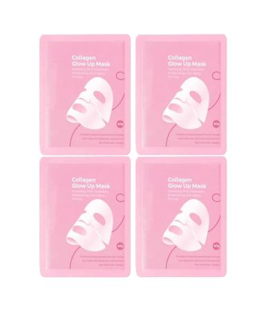 Facial care film Glow Up Facial Care Products 4 Pieces Moisturizing Firming Patches for Sleep Beauty Eye Neck Spa