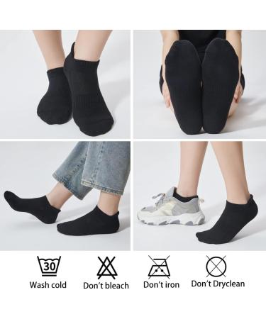 10 Pairs Cotton Sports Socks for Men & Women - Breathable Anti-Sweat Running Socks (White & Black) - Perfect for International Shipping - Buy Online on GoSupps.com