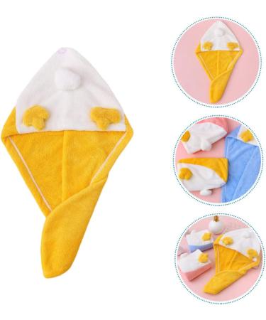 Amosfun 4pcs Coral Fleece Dry Hair Hat Wet Hair Dry Towel Elastic Hair Bands Microfiber Hair Fast Drying Towel Girls Hair Ties Girls Towel Wet Hair Towel Quick Contract Cute Yellowx4pcs 52x23cmx4pcs - Buy Online on GoSupps.com