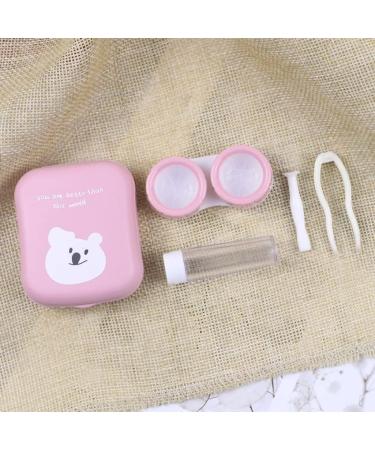 Miedeon Travel Contact Lens Container Set - 4 Cartoon Etuis for Optimal Storage | Pink Travel Case for Contact Lenses - Buy Online on GoSupps.com