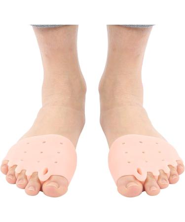Silicone Toe Separator 5 Pairs - Daily Exercise Training Valgus Corrector (Skin Color) - Buy Online on GoSupps.com