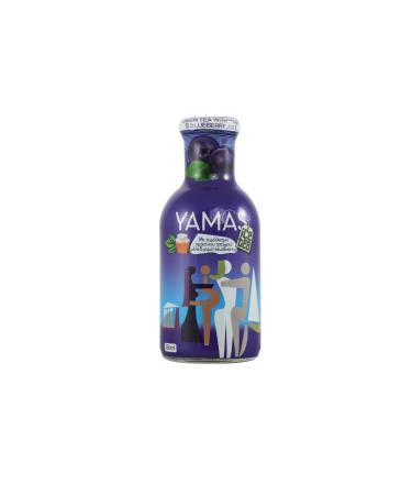 Yamas Green Tea with Blueberries - Natural Sugar-Free Gluten-Free Iced Tea Brewed from Real Tea Leaves & Blueberries - Low-Calorie Refreshment in Eco-Friendly Glass Bottle - 360ml Bluberries