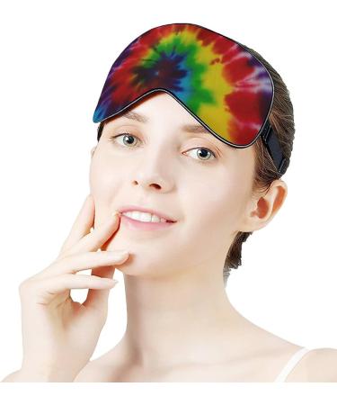 Colorful Tie Dye Sleep Mask for Women | Adjustable Eye Shades with Elastic Strap - Best Sleep Accessories - Buy Online on GoSupps.com