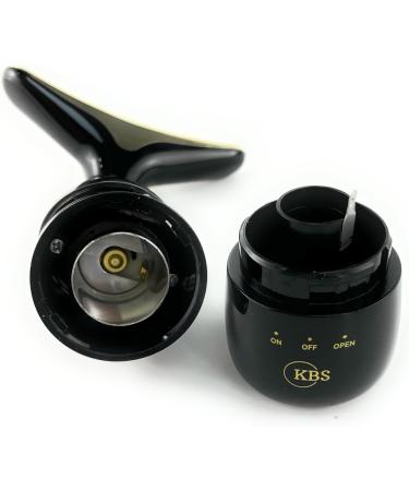KBS Essentials Face Eye & Neck Massager - Battery Powered Vibration 3 Attachments Black | International Shipping Available - Buy Online on GoSupps.com