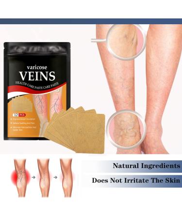 36 Pcs Varicose Veins Patch - Treatment for Legs, Spider Vein Relief - Improve Blood Circulation and Capillary Health - Buy Online on GoSupps.com