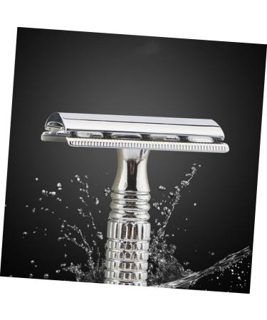 Frcolor Portable Metal Beard Razor - Classic Vintage Style Double Edge Razor for Men - Zinc Alloy - Ideal for Barbers and Grooming - Buy Online on GoSupps.com
