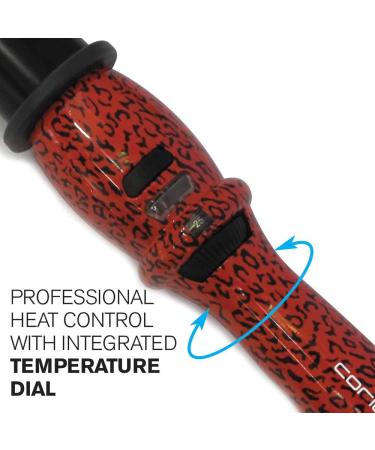 Corioliss Conical Glamour Wand - Red Leopard Tourmaline Ceramic Barrel Professional Hair Curling Wand with Heat Resistant Glove & 2 Year Warranty - Shop Internationally - Buy Online on GoSupps.com