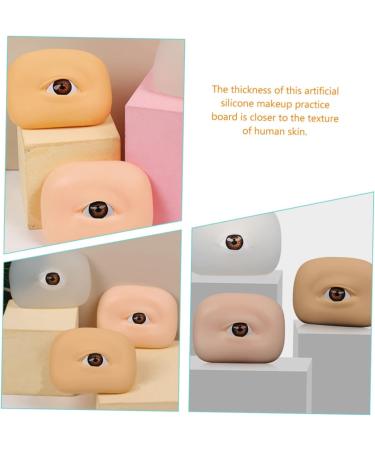 Beavorty 10 Pcs Eye Practice Skin Eyeshadow Eyebrows Skin Pad Eyebrow Makeup Board Semi-permanent Props 1 count (Pack of 1) As Shownx5pcs - Buy Online on GoSupps.com
