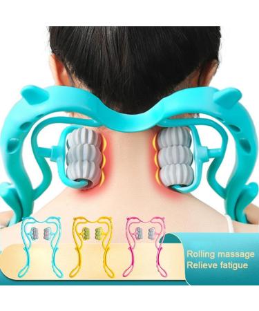 Handheld Neck Massage Device - Rose Point Roller for Pain Relief | Neck & Shoulder Massager for Muscle Relaxation - Shop Now! - Buy Online on GoSupps.com